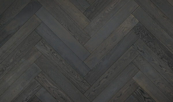 brown black herringbone engineered oak timber flooring